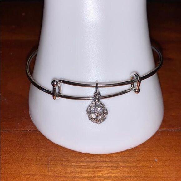 Swarovski Crystal Fireball Bangle Bracelet Silver - Picture 4 of 16